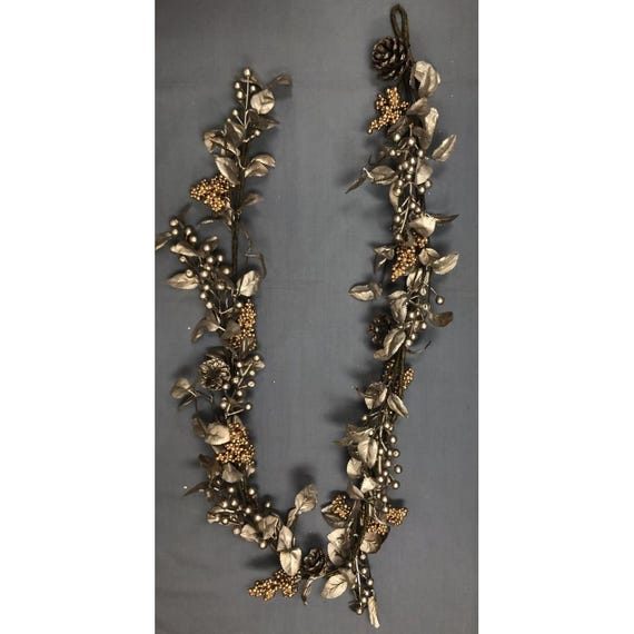 5 FT Goldene Beere & Blätter Girlande/Girlanden/Hochzeit Mittelstücke/Wohnkultur/Faux Vines/Seide Reben/Girlanden