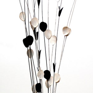 40&quot; White and Black Petal Ting/Willow Natural Branch/Branches/Centerpiece decor/ Winter/Decoration Branches/Branches/Twig Branches