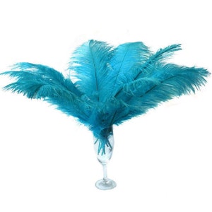 10 Pcs 8-10" 10-12" 12-14" 14-16" Sky Blue Ostrich Feather Plume 14-16"/Plume Feathers/Milinery/Craft Feathers