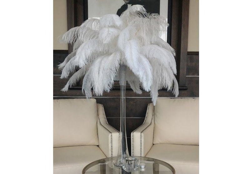 20 Tall Ostrich Feather Centerpiece Kits With Eiffel Etsy Canada