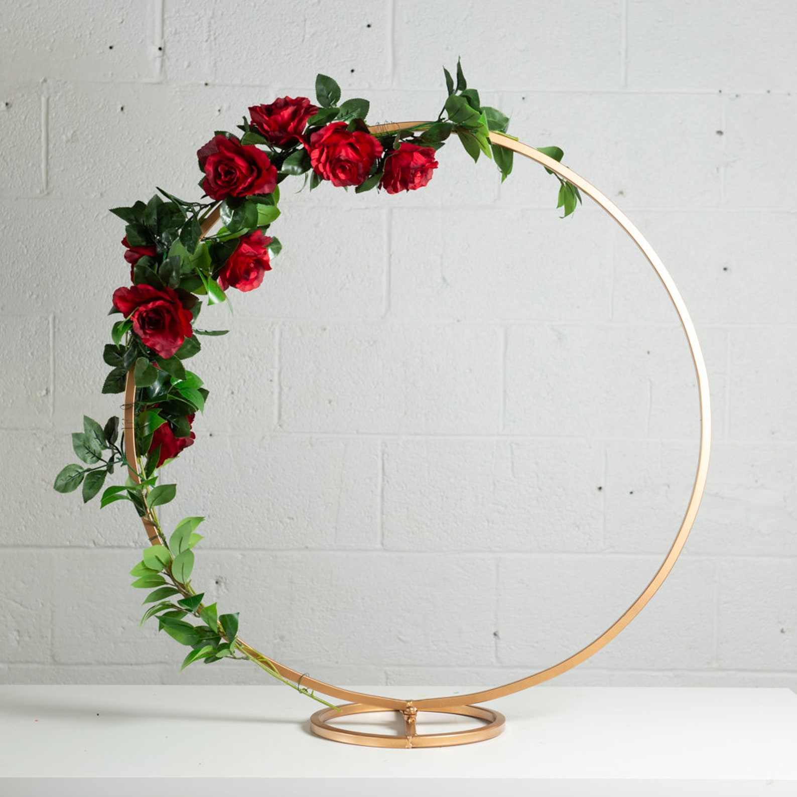 31 Circular Stand Metal Gold Geometric Vase/metal Frame/ Etsy
