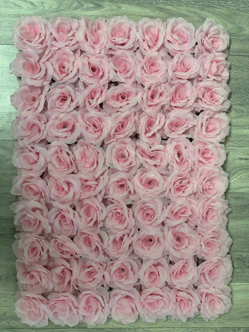 Light Pink Rose Flower Panel Wedding Decor Floral Decor Etsy