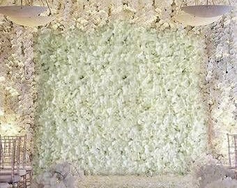 Ivory Hydrangea Flower Panel/ Wedding decor/ Floral decor/ Flower wall/ Event decor/ Floral wall panel/Hydrangea Florals/ Pink Hydrangea/