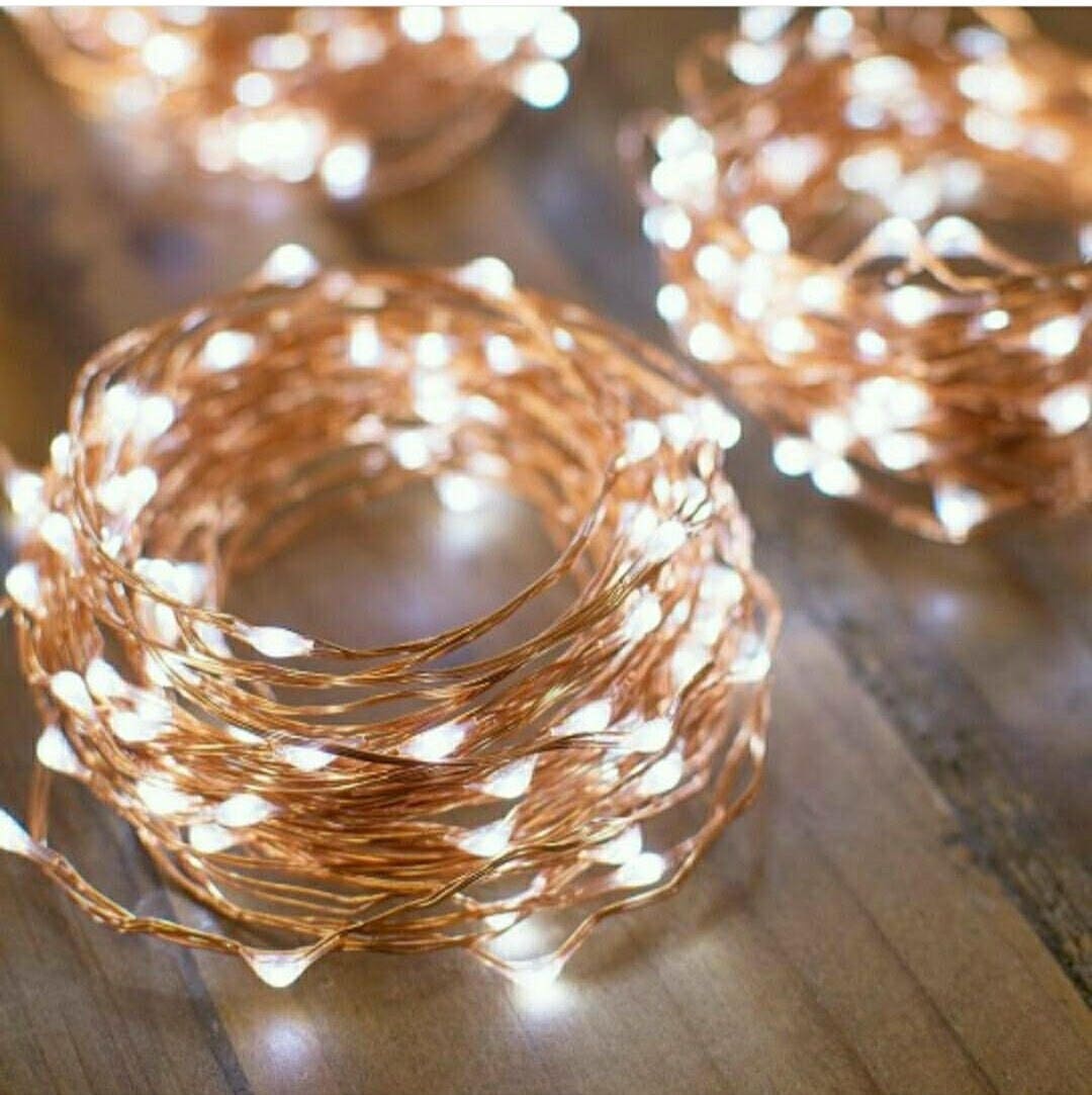 2024 Photo Clip String Lights,5m 50 Led Bedroom Twinkle Lights With Clear  Clips,battery Powered(not Included)