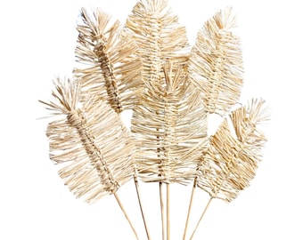 Small Bleached Boho Leaf/Pampas/Vibrant Pampas/Fluffy/Boho BlueHome Decor/Rustic Wedding/Brown Pampas