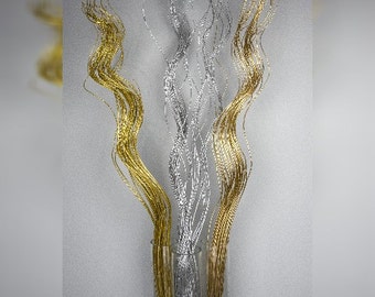 Curly Twigs/Branches/Centerpiece decor/ Winter wonderland/Decoration Branches/Gold Branches/Glitter Branches/Silver Branches