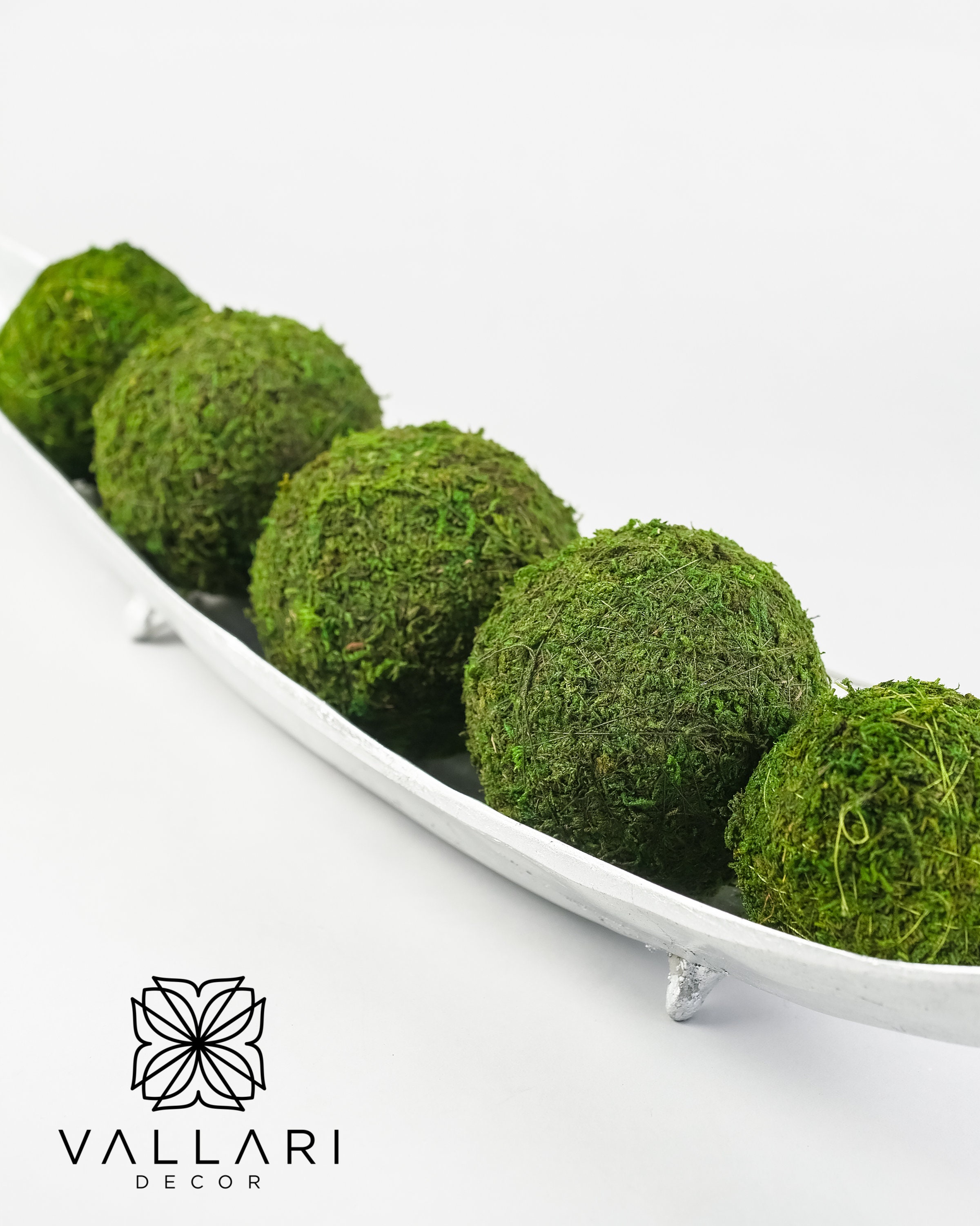 NEW 2.5 GREEN MOSS Balls 6 Decorative Balls Greenery Etsy Canada