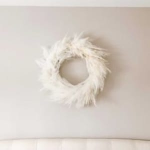 22&quot; NATURAL PAMPAS Wreath/Fall Wreath/Natural Wreath/Indoor Wreath/Pampas Wreath/Natural Pampas/Autumn Wreath/Ivory Pampas Wreath/BohoPampas