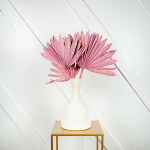 NEW DUSTY PINK Sun Palm 1-6pc - 10-16&quot;Dried Sun Palm Spears/ Natural/Gold/Silver/ Home Decor/Vase Decor/Centerpiece Wedding Decor/Palm Spade