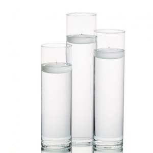 Set of 3 Cylinder Vases/ Glass Vase/ Table Top Vase/Centerpiece Kits/diy centerpieces/glass vases/tall vase/