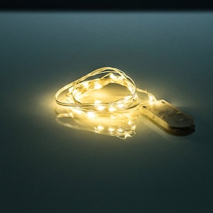 100 pack Party/Bulk Pack! 1 Meter/10 led Micro LED Fairy string light 1M/10 lights waterproof. Silver/Copper wire/ white light, warm white