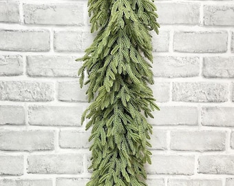 59" Fresh Touch Baby Norfolk Island Pine Garland/ Faux Garlands/Vines/Greenery/Wedding Centerpieces/Home Decor/Faux Vines/Plastic Cedar