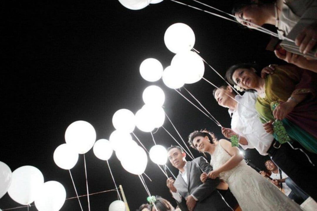 Novelty Place 30 Pcs White LED Mini Party Light for Paper Lanterns, Balloons, Weddings