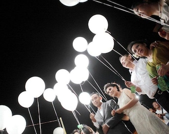 White LED lights for Balloons! Wedding Send off! Party Decorations LED lights Balloon Lights 10/20/30/50/100/150/200pcs