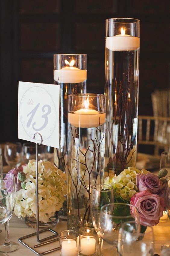 Centerpieces using candles online
