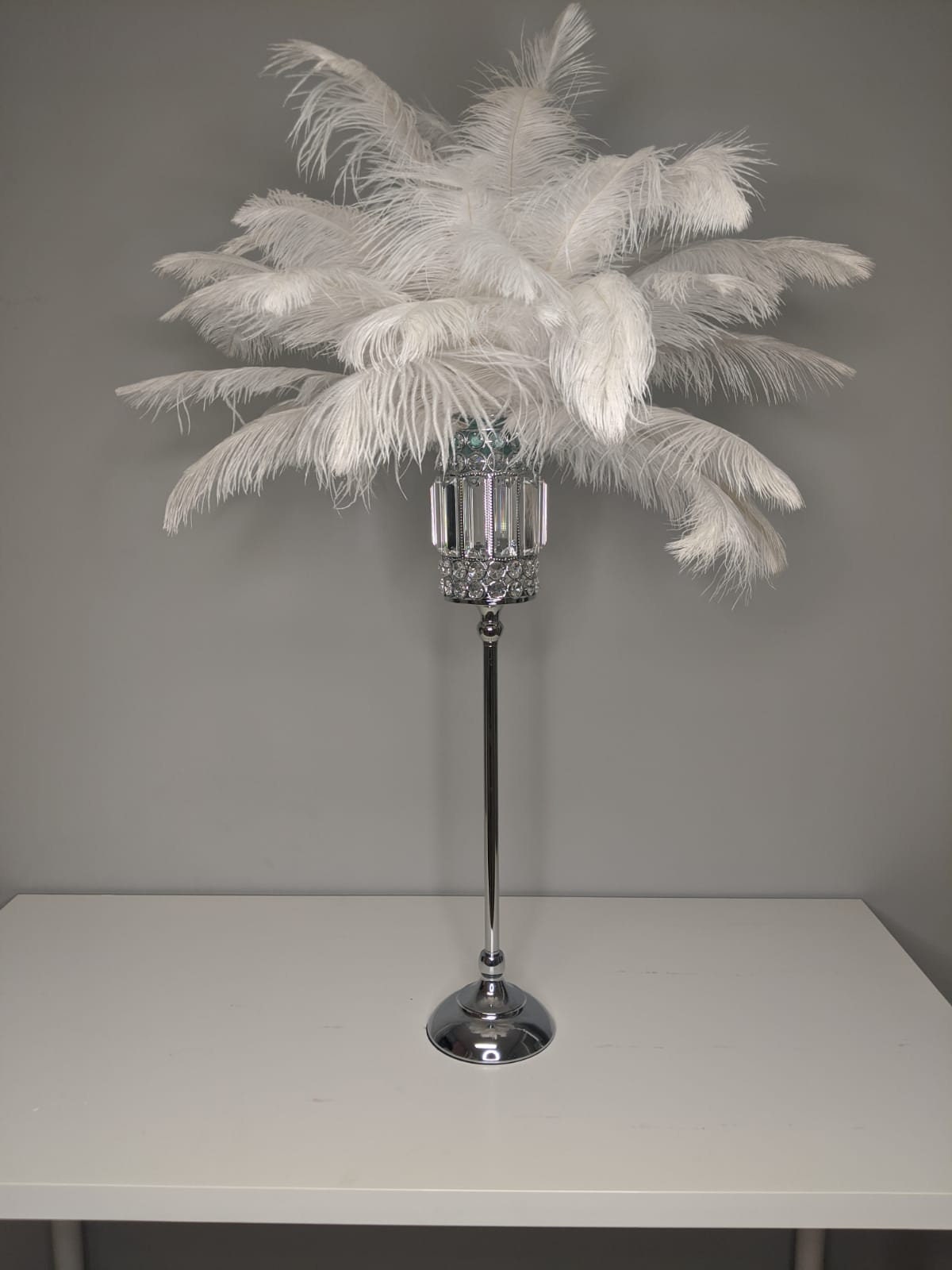 Gold Ostrich Feather Amc Stands For Perfect For Wedding Centerpieces And  Wholesale Decorations From Sunhopewedding, $301.51