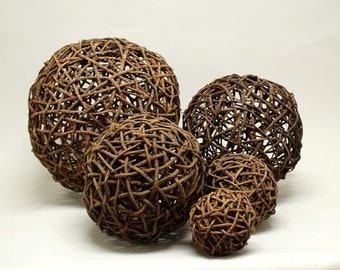 Natural Vine Ball/Decorative Balls/Rustic Decor Ideas/Rustic Ball Filler/Wicker Decoration/Rustic Table Decor/Rustic decor/Vine balls