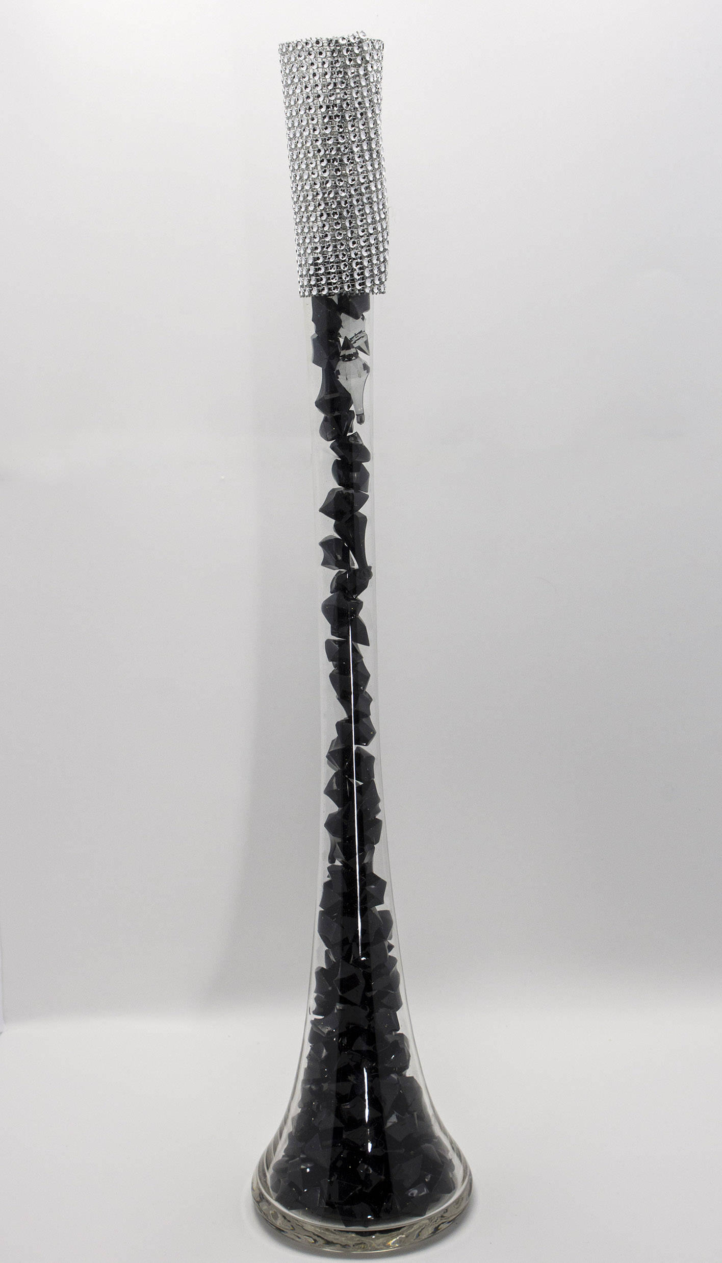 Black Bling Acrylic Ice Rocks Display Ice Stones Table Confetti