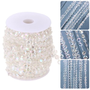 Party Crystal Decorations 66 FT Crystal Garland Strands 14mm Clear Acrylic  Glass Octagon Beads Chain Wedding Centerpieces Manzanita Tree Hanging  Crystal Decor From Packageseller, $16.55