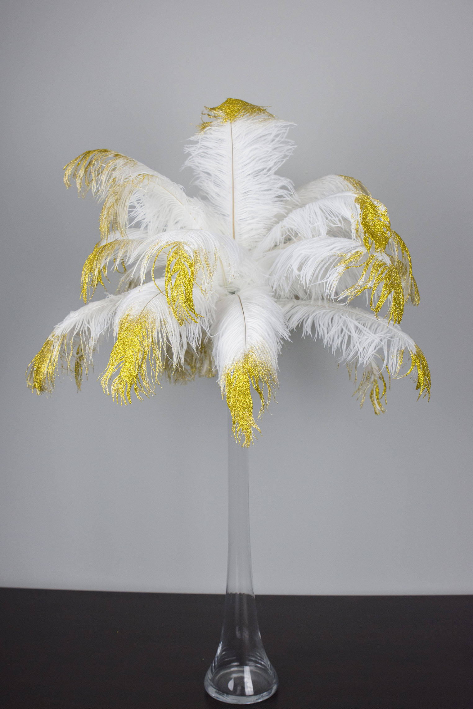 10 Pcs X 8-26 Black Ostrich Feather Plume for Centerpieces and Craft / Old  Hollywood/great Gatsby / Centerpiece Arrangements 