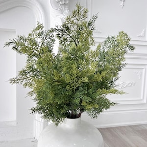 1 PCS Artificial Green Pine Branch 42 Cm, Luxury Artificial Pine Stem,  Wreath Making Foliage 