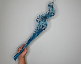 25" bleu pailleté brindilles/branches/centre de table/pays des merveilles hivernal/branches décoration/branches or/branches scintillantes/