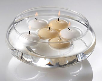 BULK 2" inch Set of 72 White OR Ivory Floating Candle - unscented - 2.25" in Diameter for Centerpieces/ Vases/ Table Decorations