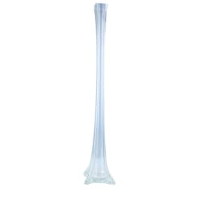 Clear Glass Vase 24 Inches Tall - Etsy