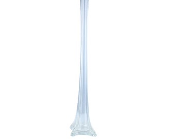 Eiffel Tower Vase With Bubble Bottom 24 CLEAR Floral Vase, Feather  Centerpieces, Wedding Table Decoration, Birthday Party Decor ZUCKER® 