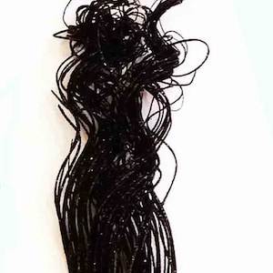 28&quot; Black Glittered Curly Ting Ting/Branches/Centerpiece decor/ Winter wonderland/Decoration Branches/Gold Branches/Glitter Branches/