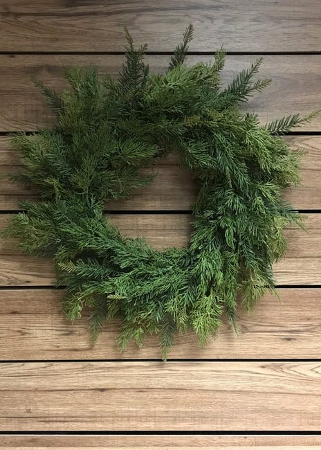 Ghirlanda Di Cedro Di Natale Artificiale Con Luci LED - 2,4 Metri - Verde Pino Per Interni Ed Esterni - Decorazione Fai Da Te