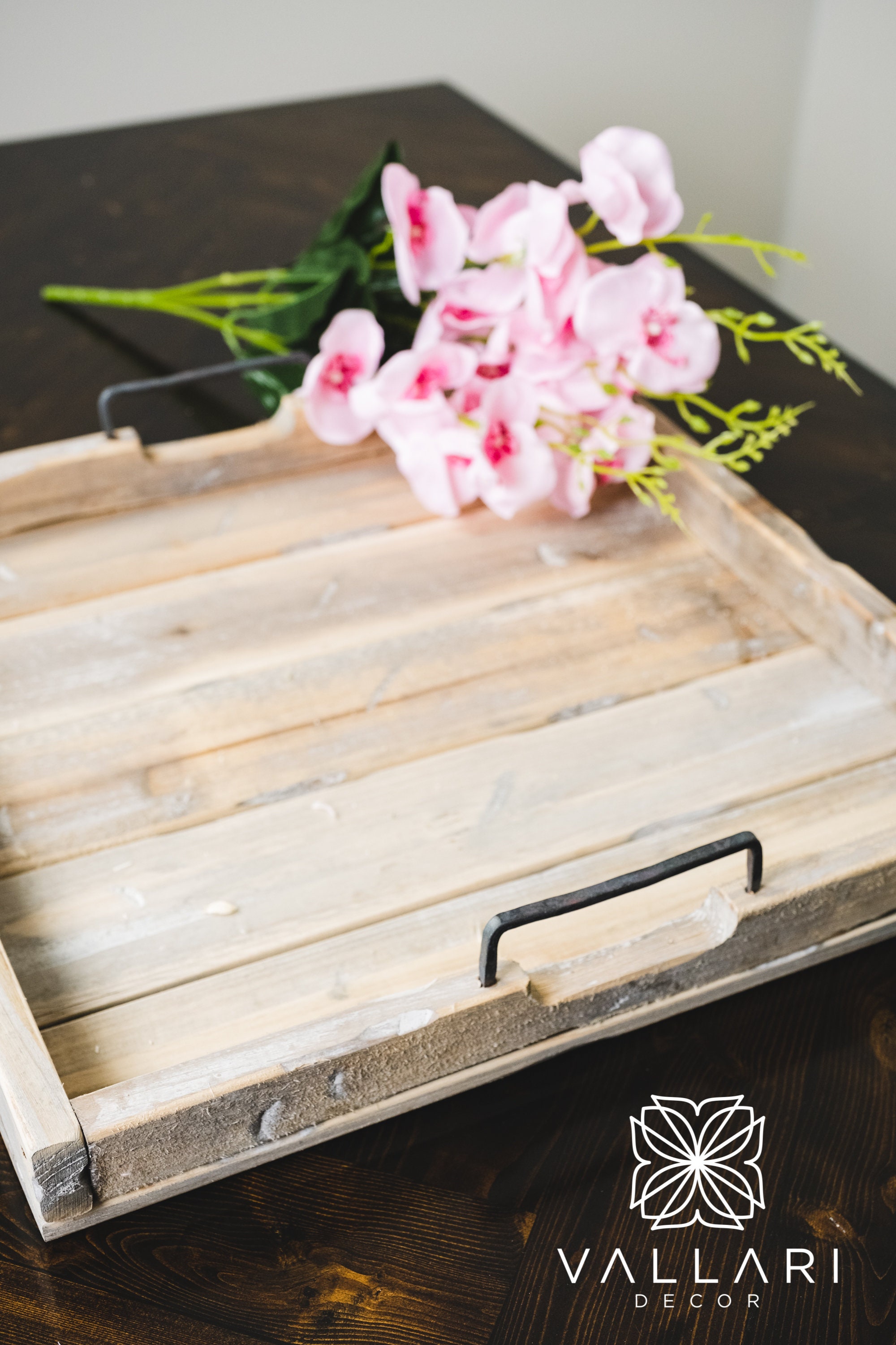 Square Wooden Vanity Tray/ Decor Tray/ Makeup Tray/ Gold Tray/ Etsy