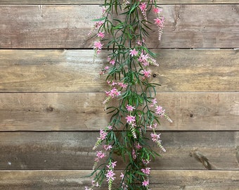 6' Pink sweet Veronica garland/Vines For Wedding/Greenery/Wedding Centerpieces/Home Decor/Faux Vines/Silk Vines/Garlands