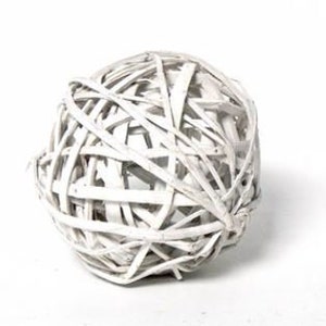 6&quot; WHITEWASH KAMBOI BALL /Natural Vine Ball/Decorative Balls/Rustic Decor Ideas/Wicker Decoration/Rustic Table Decor/Rustic decor/Vine balls