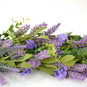 50&quot; LUSH Faux Lavender Fern Floral Garlands/Vines For Wedding/Greenery/Wedding Centerpieces/Home Decor/Faux Vines/Silk Vines/Garlands/Purple