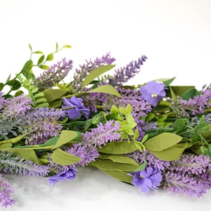 50" LUSH Faux Lavender Fern Floral Garlands/Vines For Wedding/Greenery/Wedding Centerpieces/Home Decor/Faux Vines/Silk Vines/Garlands/Purple