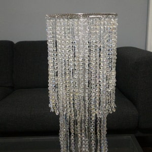 20" Acrylic Crystal Chandelier for Centerpiece or to Hang