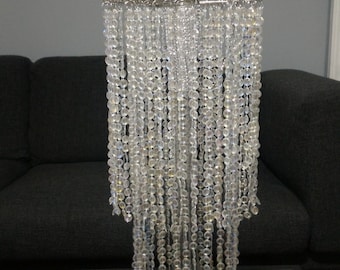 20" Acrylic Crystal Chandelier for Centerpiece or to Hang