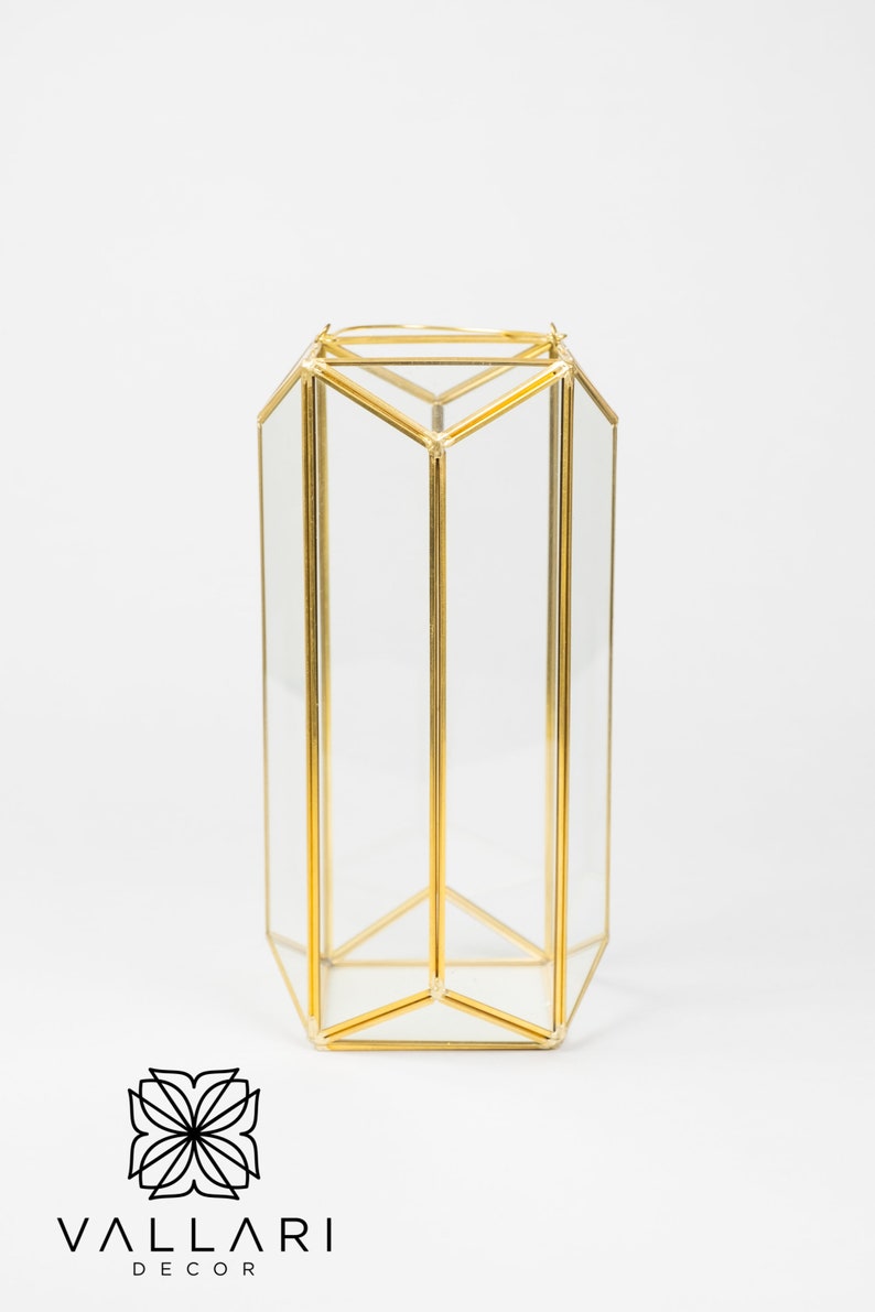Glass Geometric Terrarium/ Wedding Table Decor/ Succulent Planter/Air Plants Glass Vase/Terrarium Kit/ Terrarium Gift/ Terrarium Centerpiece Rectangular 12x6 inches