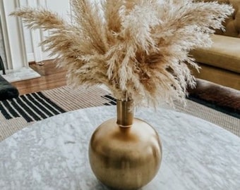 6-24pcs- 2.5ft 30&quot; x Golden/Ivory/Cream Pampas Grass/Pampas Bundle/Home DecorWedding Decor/Brown Pampas/ Ivory Pampas/ Natural Pampas