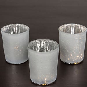 Speckled Fish Votives for Wedding Centerpieces DerBlue Square Mercury Glass Candle Holders Set of 12 Christmas Decorations Rose Gold Garden Tub and Any Theme Events