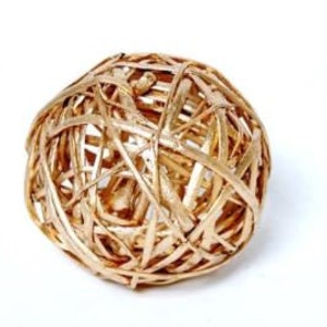 6&quot; GOLD KAMBOI BALL /Natural Vine Ball/Decorative Balls/Rustic Decor Ideas/Wicker Decoration/Rustic Table Decor/Rustic decor/Vine balls