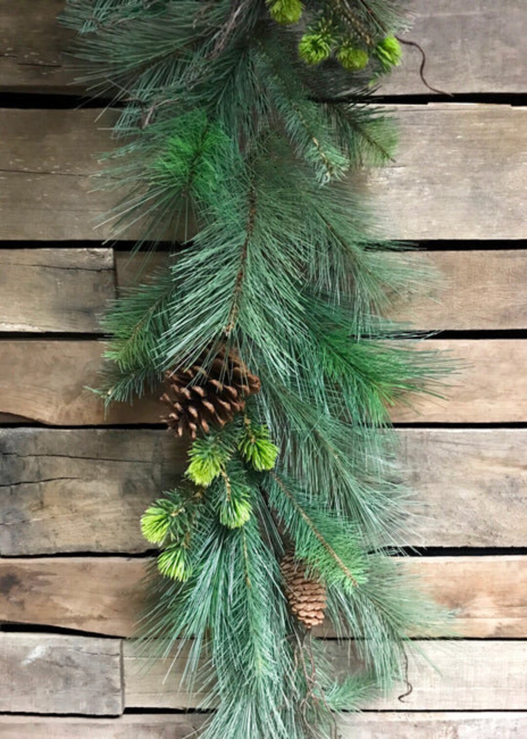 6FT Pine and Cone Mix Garland/faux Garlands/vines/greenery/wedding