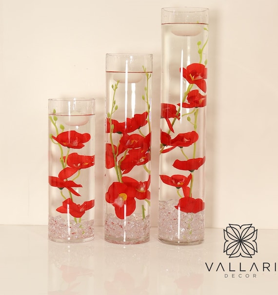 Greenbrier International Clear Cylinder Vase - 8.25 Inch Glass For Wedding/Centerpiece