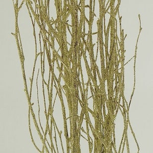 32&quot; Gold SPARKLE Birch Twigs/Curly Twigs/Branches/Centerpiece decor/Decoration Branches/Gold Branches/Glitter Branches/Silver Branches/