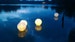 5pc Floating Paper Lanterns 10' White Paper lantern Led Light Included, Water Lanterns, Lake decor, Aisle Decor, Paper Lantern Centerpiece 