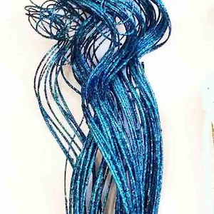 25&quot; Blue Glittered Curly Ting Ting/Branches/Centerpiece decor/ Winter wonderland/Decoration Branches/Gold Branches/Glitter Branches/