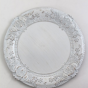 13&quot; Acrylic Charger Plate/Plates/Wedding Decor/Home Decor/Dinner Party/Antique Theme/Antique Dinner Theme/Gatsby Theme/Dining Decor/Dinner