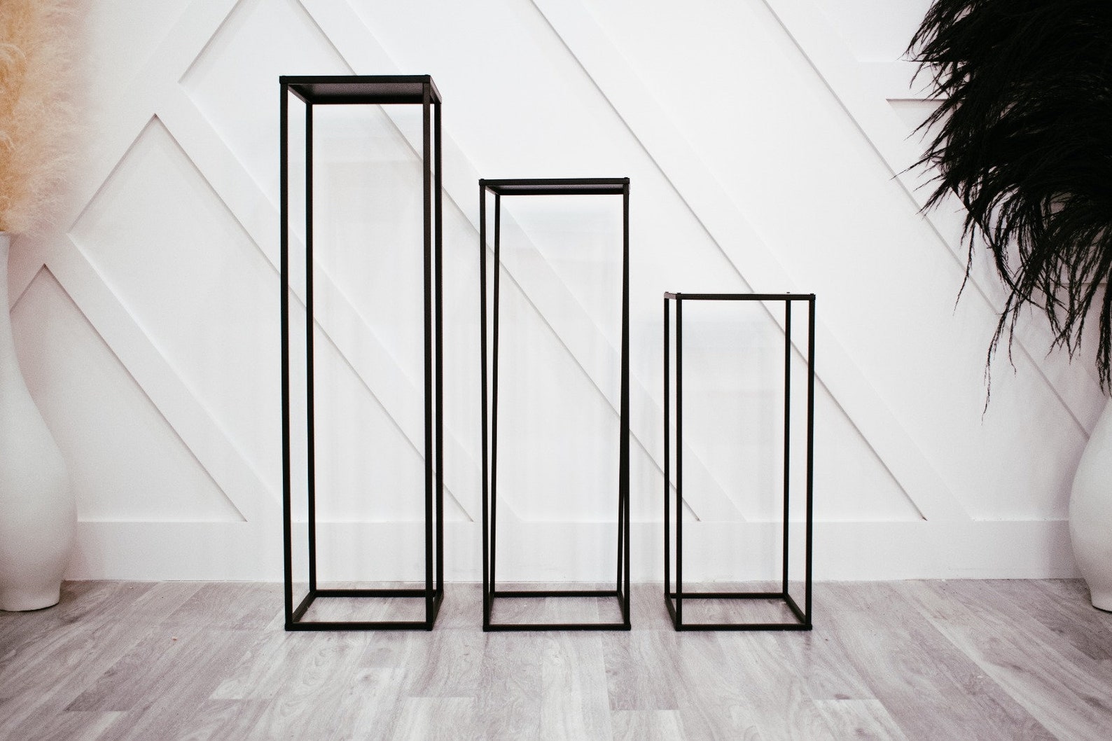 NEW MATTE BLACK Plant Stand/rectangle Stand Metal/vase/metal Etsy UK
