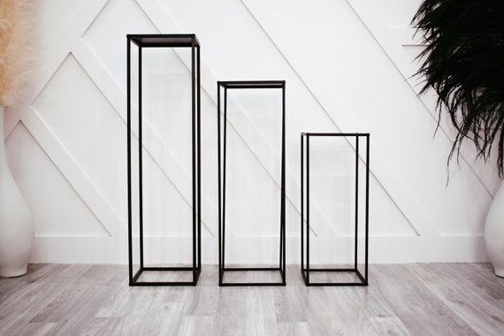 NEW MATTE BLACK Plant Stand/rectangle Stand Metal/vase/metal Frame